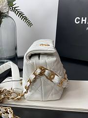 Chanel Small Hobo Bag White AS2479 Size 13 X 19 X 7 cm - 3
