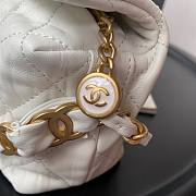 Chanel Small Hobo Bag White AS2479 Size 13 X 19 X 7 cm - 4