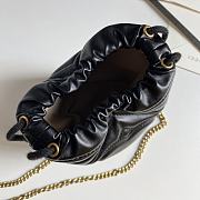 Gucci Leather GG Marmont Mini Bucket Bag Black 575163 size 19 x 17 cm - 3