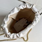 Gucci Leather GG Marmont Mini Bucket Bag White 575163 size 19 x 17 cm - 6