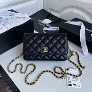 Chanel Wallet On Chain Golden Ball in Black Size 19 cm - 1