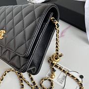 Chanel Wallet On Chain Golden Ball in Black Size 19 cm - 6