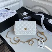 Chanel Wallet On Chain Golden Ball in White Size 19 cm - 1