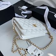 Chanel Wallet On Chain Golden Ball in White Size 19 cm - 2