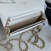 Chanel Wallet On Chain Golden Ball in White Size 19 cm - 6