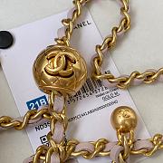 Chanel Wallet On Chain Golden Ball in Light Pink Size 19 cm - 2