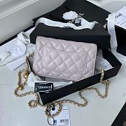 Chanel Wallet On Chain Golden Ball in Light Pink Size 19 cm - 3