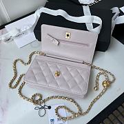 Chanel Wallet On Chain Golden Ball in Light Pink Size 19 cm - 4
