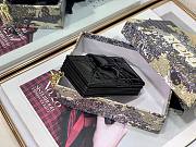  Lady Dior 5-Gusset Card Holder Patent Calfskin Black S0074 Size 10.5 x 6 x 3 cm - 3