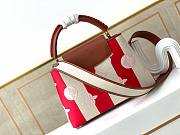 LV Capucines MM Monogram Flowers Red M57361 Size 31.5 x 20 x 11 cm - 5