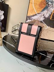 LV Vertical Trunk Pochette Epi Leather Pink M67872 Size 11 x 17.5 x 3.5 cm - 6