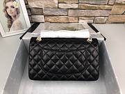Chanel Classic Bag in Black Lampskin A01112 Size 25 cm - 4