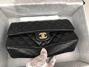 Chanel Classic Bag in Black Lampskin A01112 Size 25 cm - 5