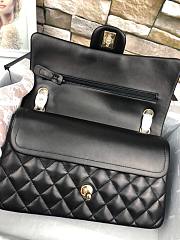 Chanel Classic Bag in Black Lampskin A01112 Size 25 cm - 6