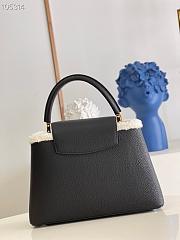 LV Capucines MM Black Taurillon Leather & Shearling M59073 Size 31.5 x 20 x 11 cm - 6