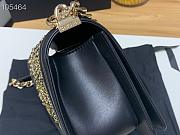 Chanel Boy Bag Lampskin Black A67086 Size  25 cm - 3