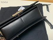 Chanel Boy Bag Lampskin Black A67086 Size  25 cm - 4