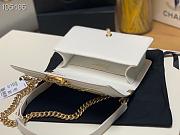 Chanel Boy Bag Lampskin White A67086 Size 25 cm - 3