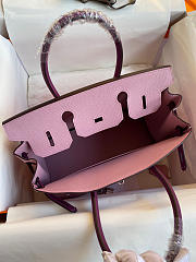 Hermes Birkin Epsom Leather Powder Pink/Purple 06 Size 30 cm - 5