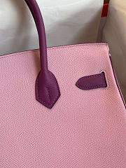 Hermes Birkin Epsom Leather Powder Pink/Purple 06 Size 30 cm - 4