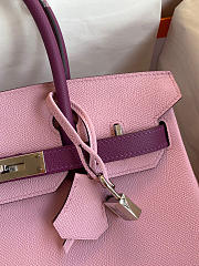Hermes Birkin Epsom Leather Powder Pink/Purple 06 Size 30 cm - 3
