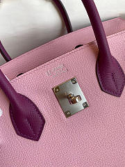 Hermes Birkin Epsom Leather Powder Pink/Purple 06 Size 30 cm - 2