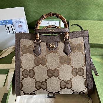 Gucci Diana Jumbo GG Medium Tote Bag 655658 Size 35 x 30 x 14 cm