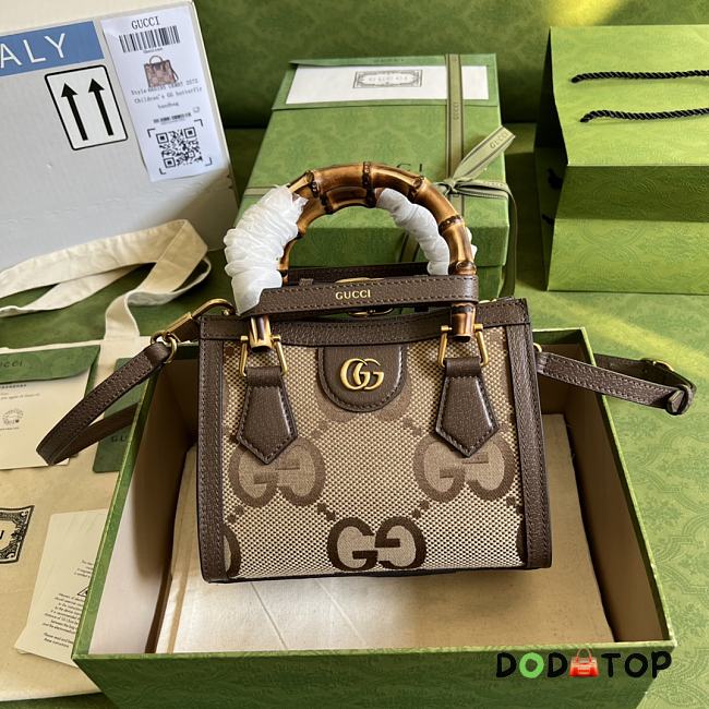 Gucci Diana Jumbo GG Mini Tote Bag 655661 Size 20 x 16 x 10 cm - 1