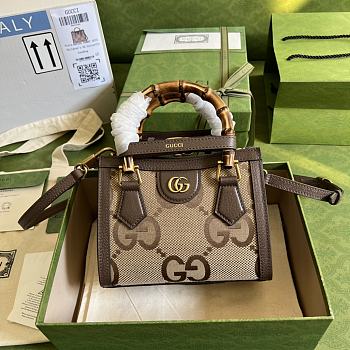 Gucci Diana Jumbo GG Mini Tote Bag 655661 Size 20 x 16 x 10 cm