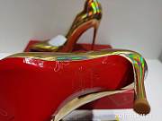 Christian Louboutin Hot Chick Iridescent Scallop Leather Pumps 120mm - 6