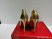 Christian Louboutin Hot Chick Iridescent Scallop Leather Pumps 120mm - 3
