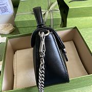 Gucci Marmont Mini Top Handle Bag Black 583571 Size 21 x 15.5 x 8 cm - 6