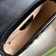 Gucci Marmont Mini Top Handle Bag Black 583571 Size 21 x 15.5 x 8 cm - 2