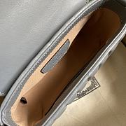 Gucci Marmont Mini Top Handle Bag Gray 583571 Size 21 x 15.5 x 8 cm - 5
