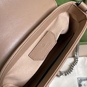 Gucci Marmont Mini Top Handle Bag Rose Beige 583571 Size 21 x 15.5 x 8 cm - 5