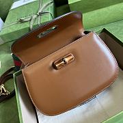Gucci Small Top Handle Bag With Bamboo Brown 675797 Size 21 cm - 6