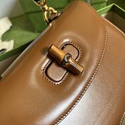 Gucci Small Top Handle Bag With Bamboo Brown 675797 Size 21 cm - 3