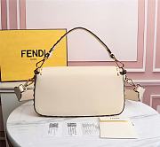 Fendi Baguette White Smooth Leather 8BR600 Size 28 x 13 x 6 cm - 5
