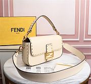 Fendi Baguette White Smooth Leather 8BR600 Size 28 x 13 x 6 cm - 3