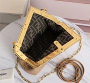 Fendi First Small Beige Leather Bag With Exotic Details 8BP129 Size 26 x 18 x 9.5 cm - 2