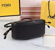 Fendi Pomodorino Black Leather Mini Bag 8BS059 Size 24 × 14 × 9.5 cm - 4