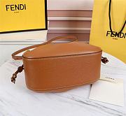 Fendi Pomodorino Brown Leather Mini Bag 8BS059 Size 24 × 14 × 9.5 cm - 5