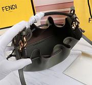 Fendi Pomodorino Gray Leather Mini Bag 8BS059 Size 24 × 14 × 9.5 cm - 2