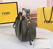 Fendi Pomodorino Gray Leather Mini Bag 8BS059 Size 24 × 14 × 9.5 cm - 4