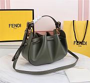 Fendi Pomodorino Gray Leather Mini Bag 8BS059 Size 24 × 14 × 9.5 cm - 5