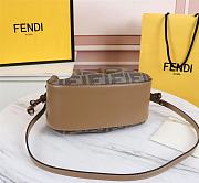 Fendi Pomodorino Brown FF Fabric Mini Bag 8BS059 Size 24 × 14 × 9.5 cm - 6