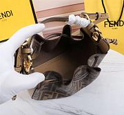 Fendi Pomodorino Brown FF Fabric Mini Bag 8BS059 Size 24 × 14 × 9.5 cm - 4