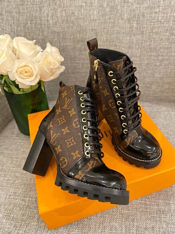 Louis Vuitton Star Trail Ankle Boots 9cm in Brown Monogram