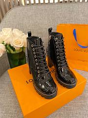 Louis Vuitton Patent Leather Ankle Boots 9cm Black - 6