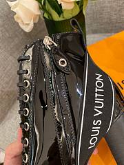 Louis Vuitton Patent Leather Ankle Boots 9cm Black - 5